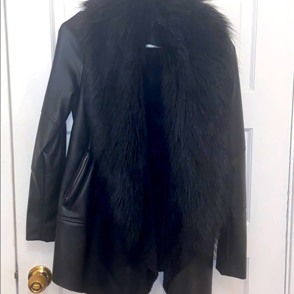 Faux leather Akira coat